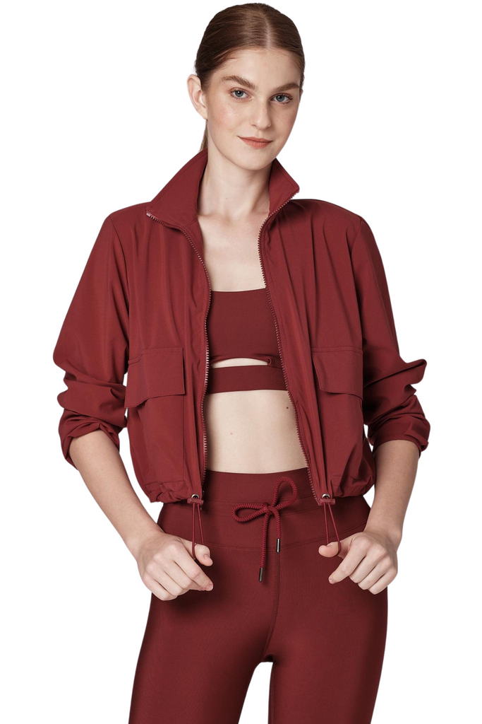 925Fit Short Coming Jacket Merlot