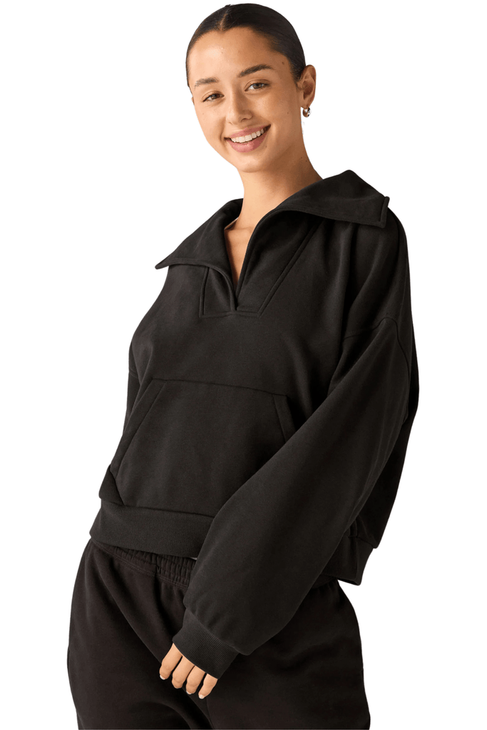 Beyond Yoga Street Smart Pullover Black