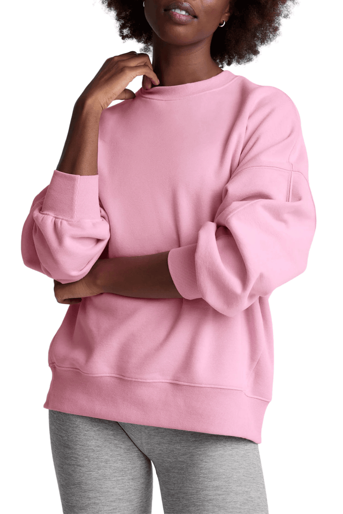 Beyond Yoga Luxefleece Oversized Sweatshirt Pink Haze