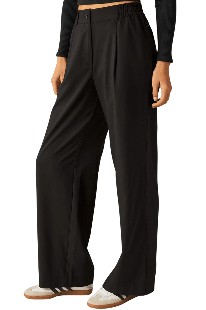 Beyond Yoga Status Wide Leg Trousers Black