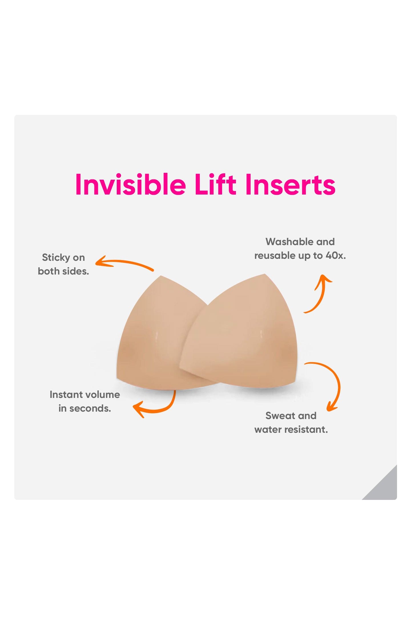 BOOMBA Invisible Lift Inserts - Chocolate