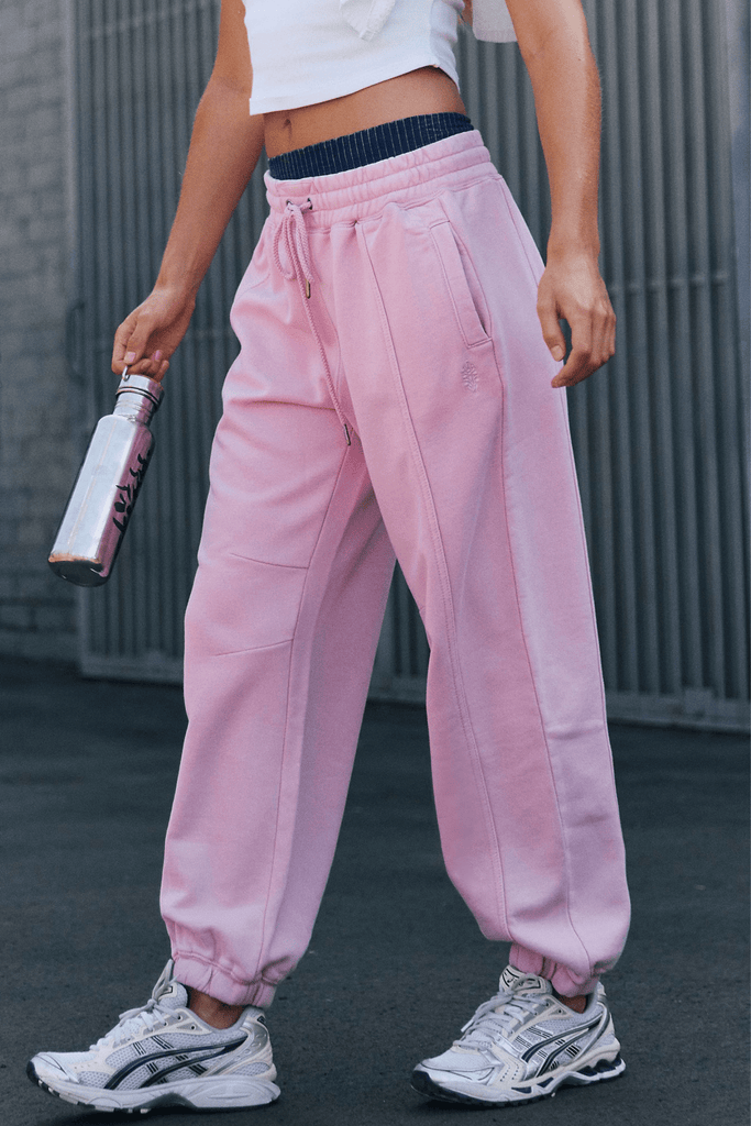 Free People Movement Sprint To The Finish Pant Powder Pink