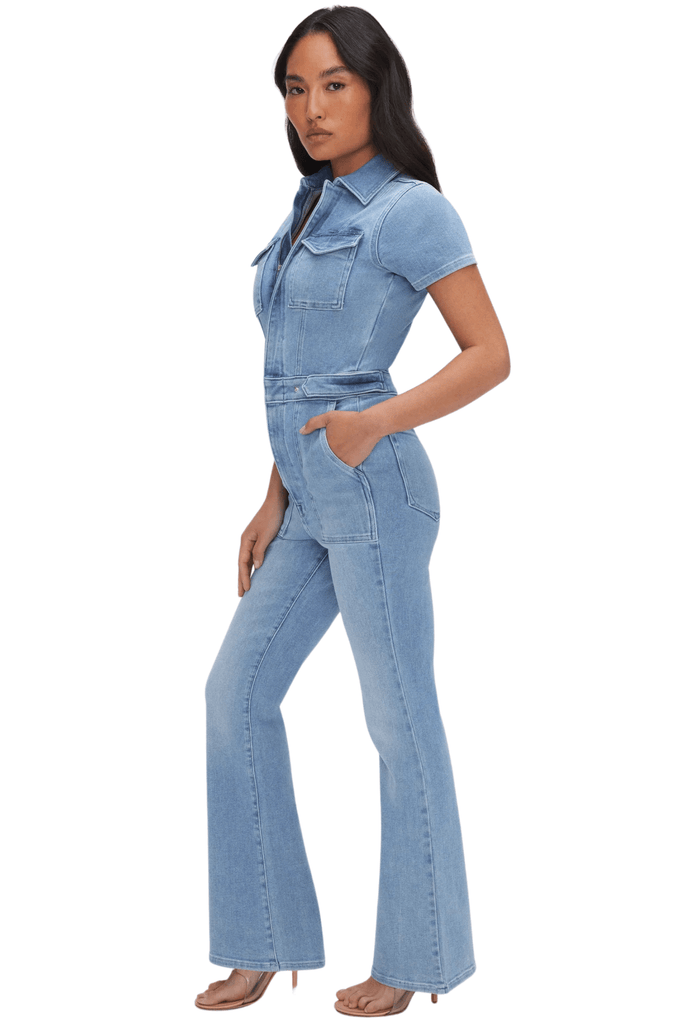 Good American Petite Fit For Success Boot Blue274