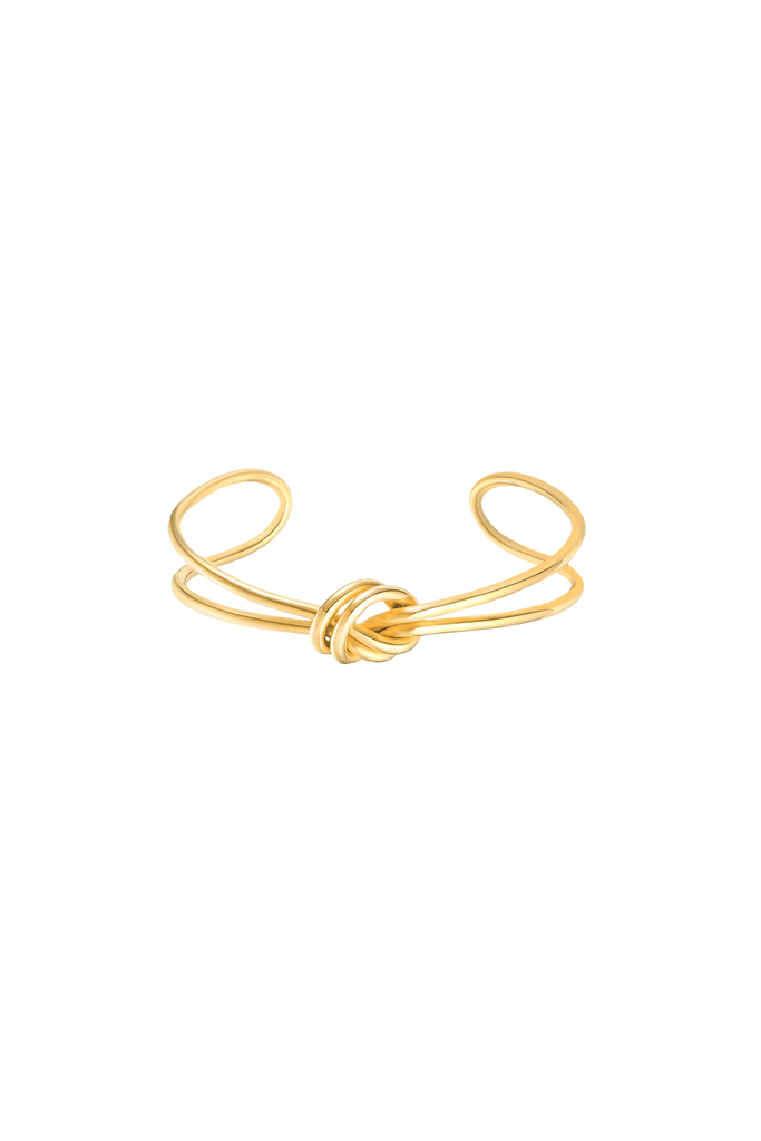 Petite Moments Double Knot Cuff Gold