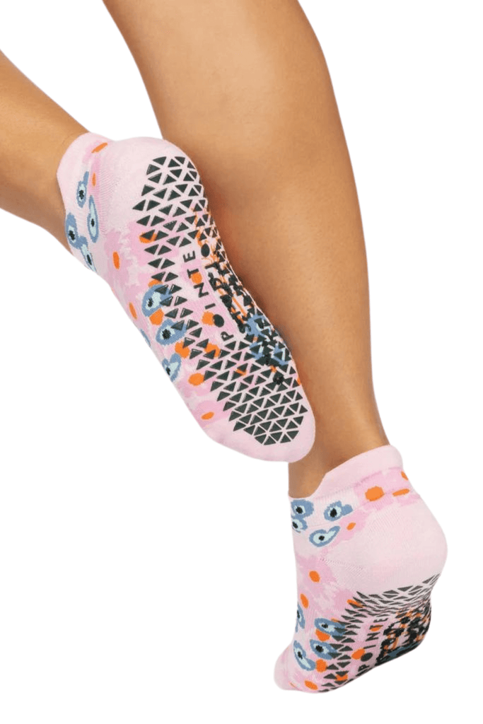 Garden Full Foot Grip Sock Pink