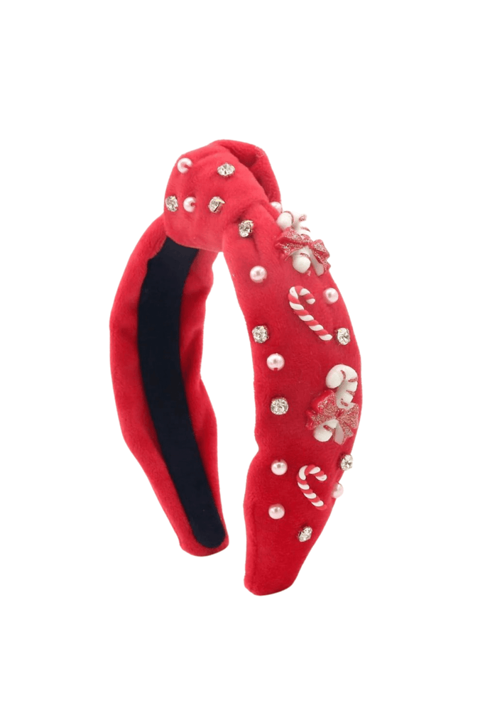 Poppyland Solid Kids Headband Candy Cane Lane