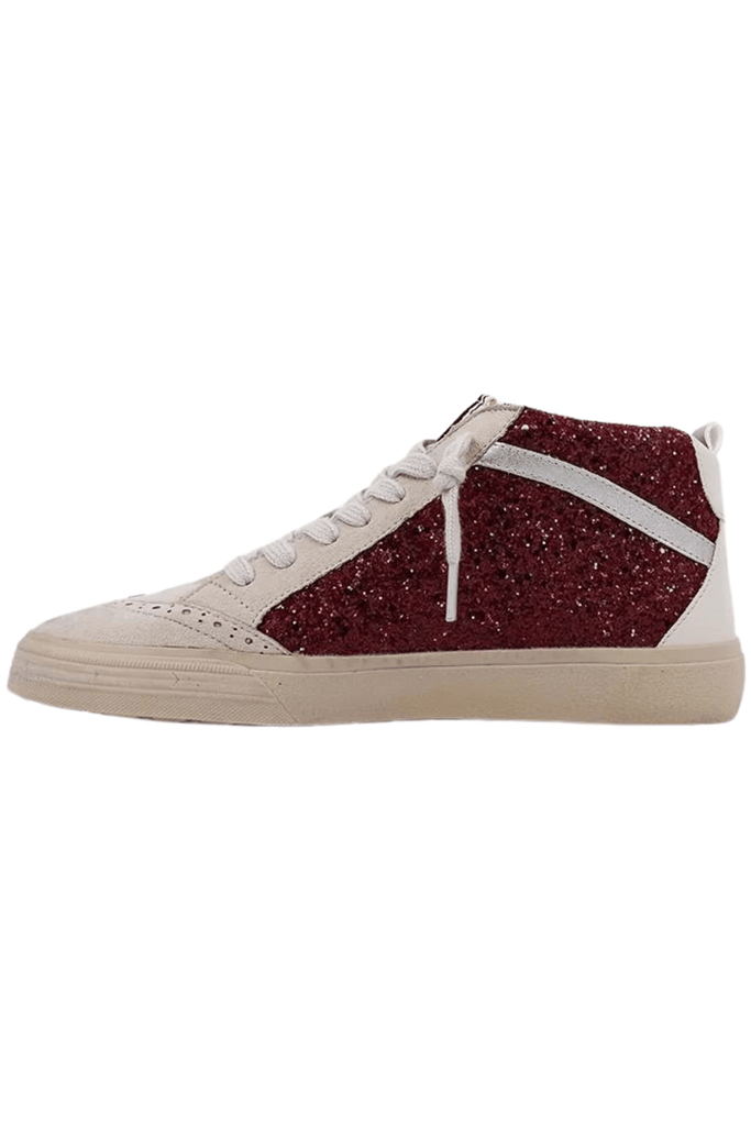 Shu Shop Paulina Sneakers Dark Red Glitter