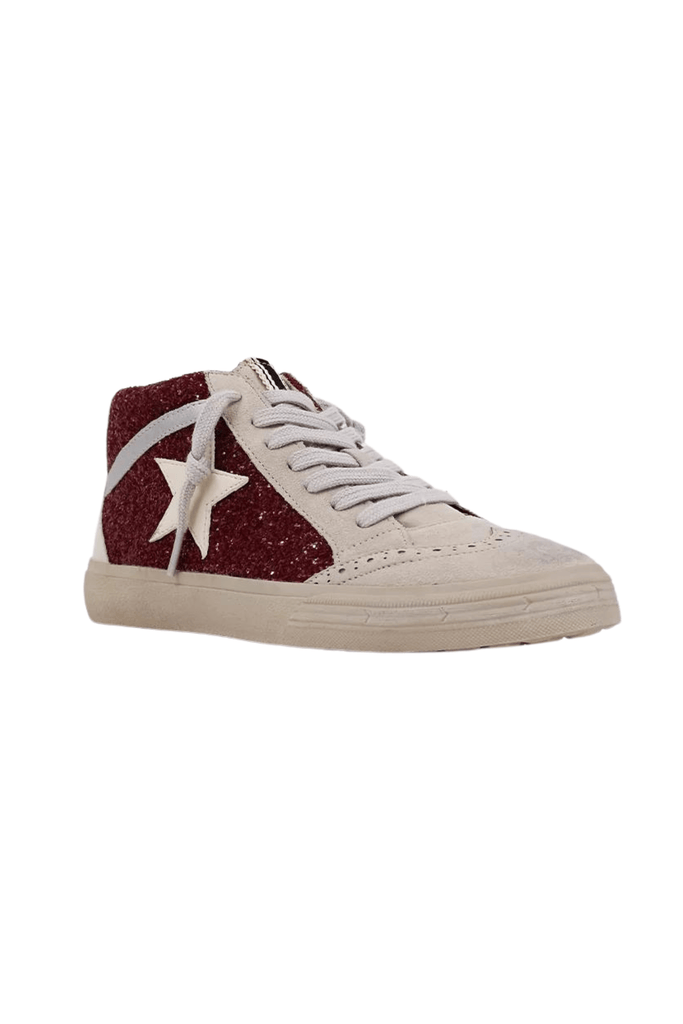 Shu Shop Paulina Sneakers Dark Red Glitter