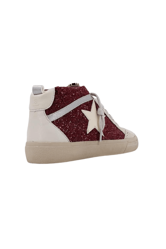 Shu Shop Paulina Sneakers Dark Red Glitter