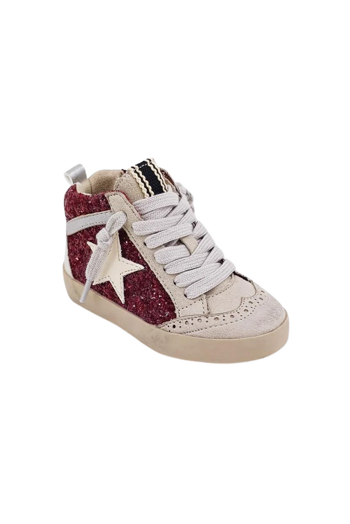 Shu Shop Paulina Toddlers Dark Red Glitter