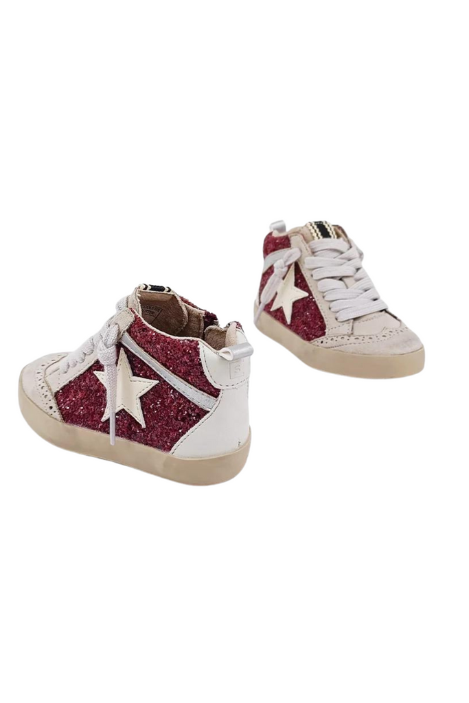 Shu Shop Paulina Toddlers Dark Red Glitter