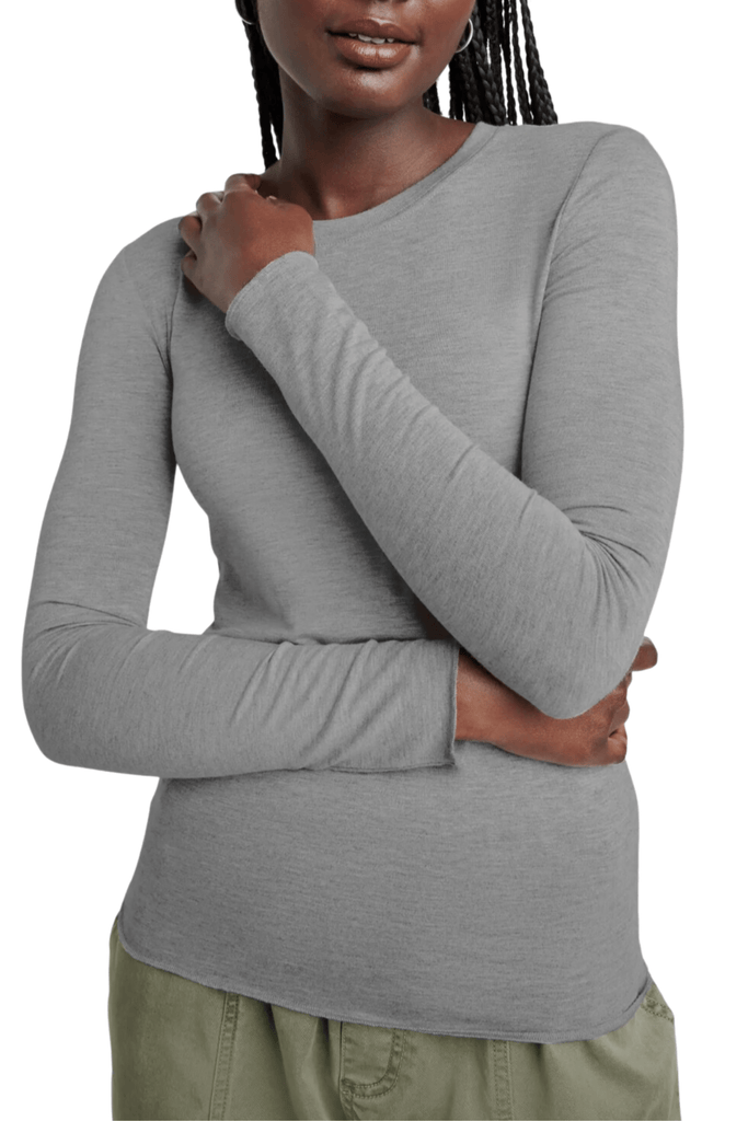 Splendid Bamboo LS Tee Heather Grey