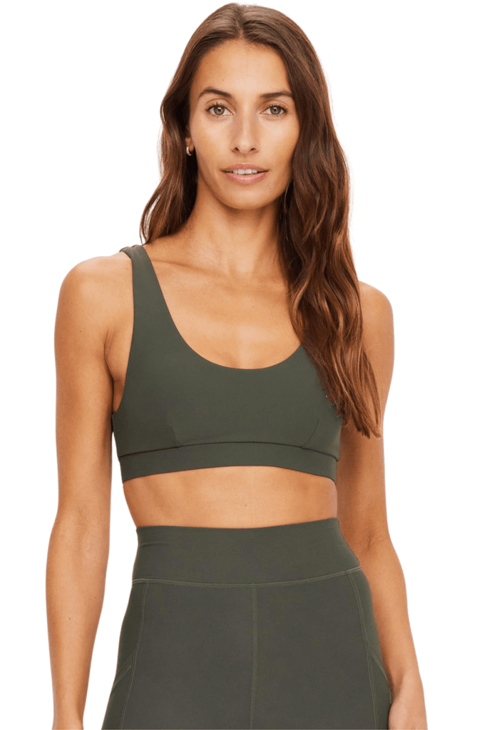 The Upside Peached Daisy Bra Khaki