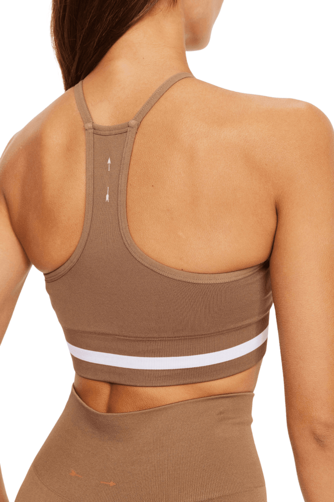 The Upside Form Seamless Angie Crop Mocha