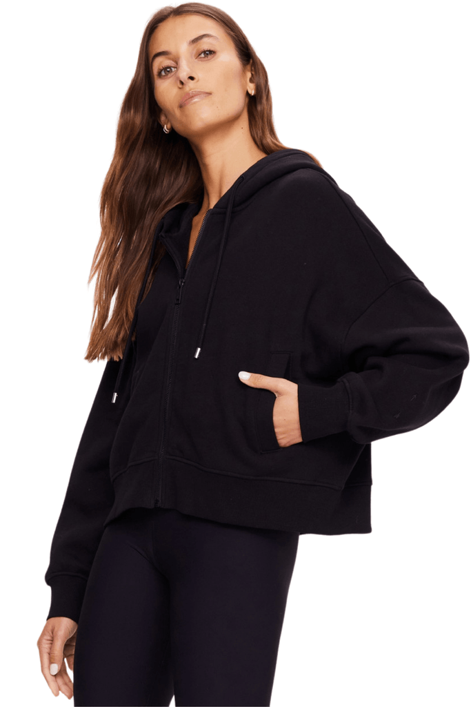 The Upside Jude Crop Hoodie Black