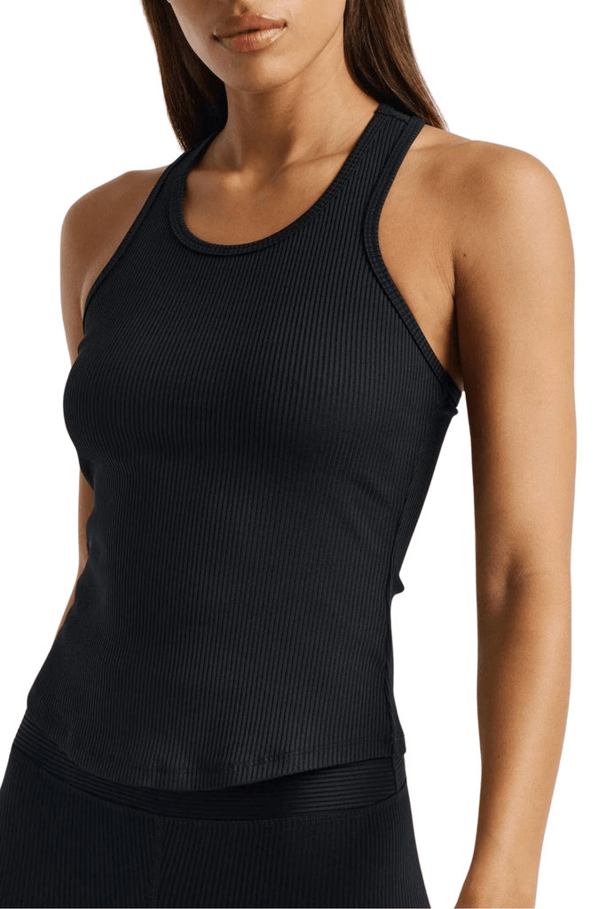 Year of Ours Sporty Rib Tank Black