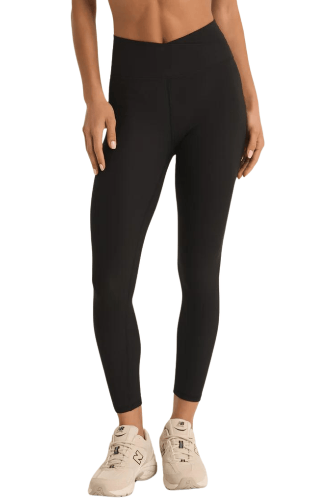 Z Supply Circuit Cross Over 7/8 Legging Black