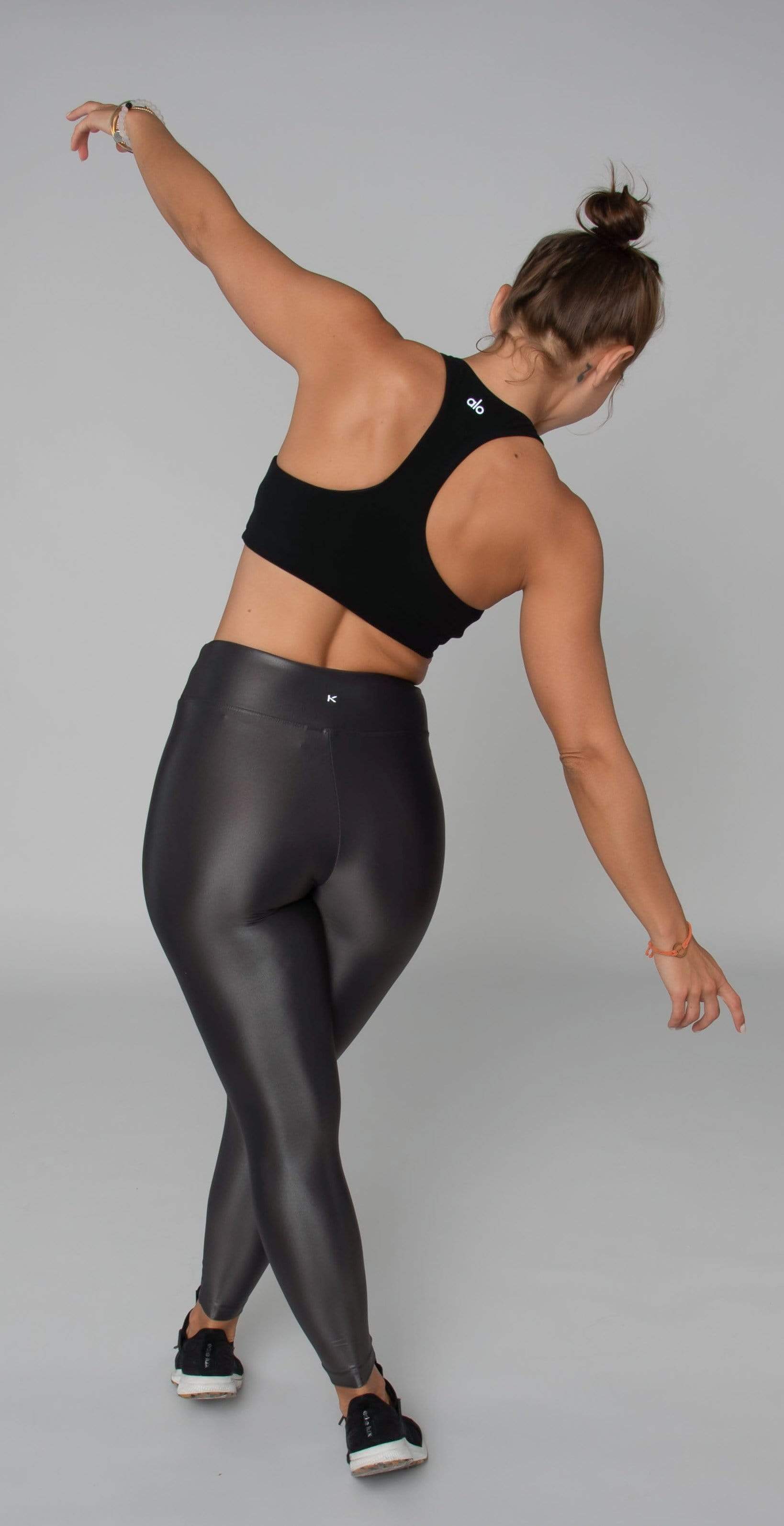 Active Full Length Lycra Infinity Tights - Black